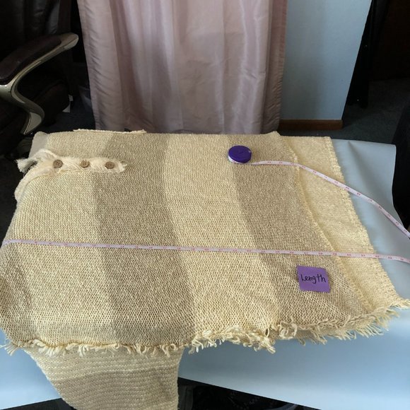 NWOT Free People Road Trip Stripe Henley Pebble Combo Medium Sweater Knit Beachy - Picture 10 of 11